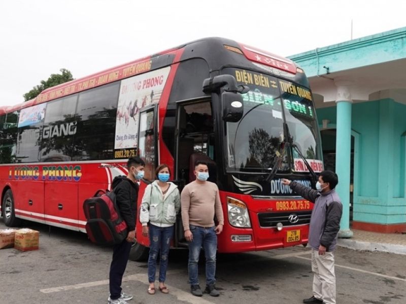 Các tuyến xe đi từ bến xe Tuyên Quang